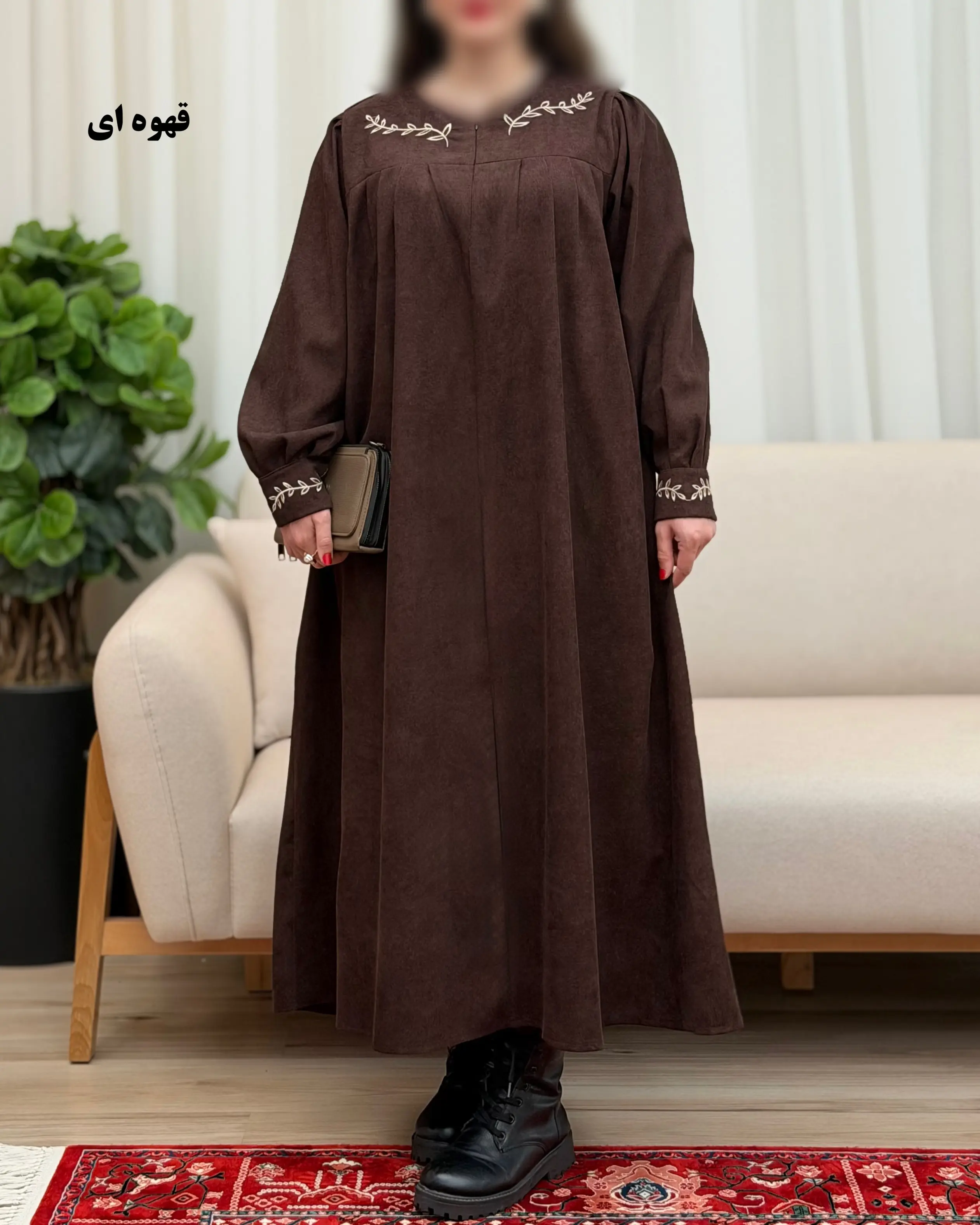 مانتو عبایی کبریتی مدل خوشه